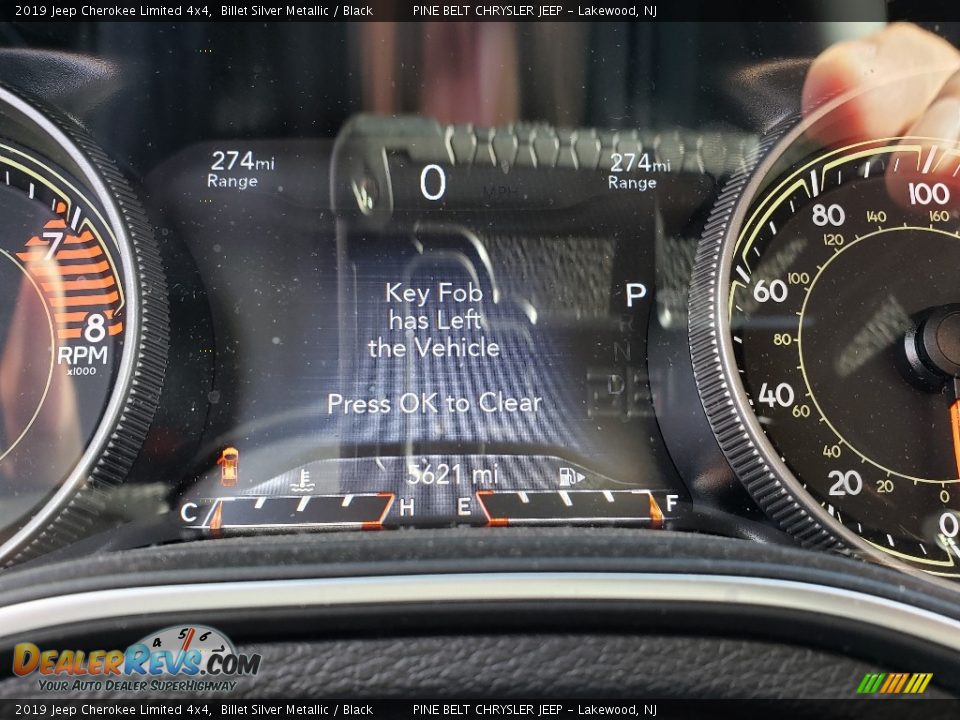 2019 Jeep Cherokee Limited 4x4 Billet Silver Metallic / Black Photo #5