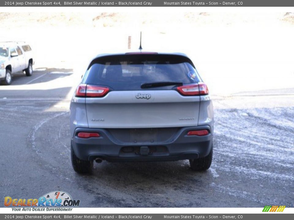 2014 Jeep Cherokee Sport 4x4 Billet Silver Metallic / Iceland - Black/Iceland Gray Photo #5
