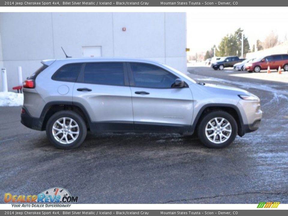 2014 Jeep Cherokee Sport 4x4 Billet Silver Metallic / Iceland - Black/Iceland Gray Photo #7