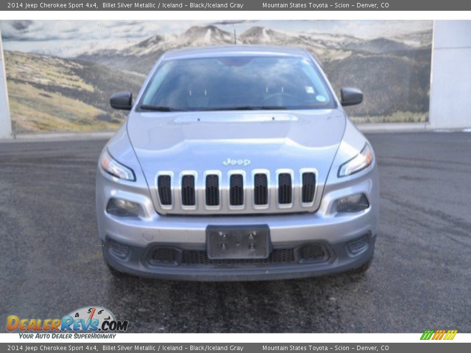 2014 Jeep Cherokee Sport 4x4 Billet Silver Metallic / Iceland - Black/Iceland Gray Photo #8