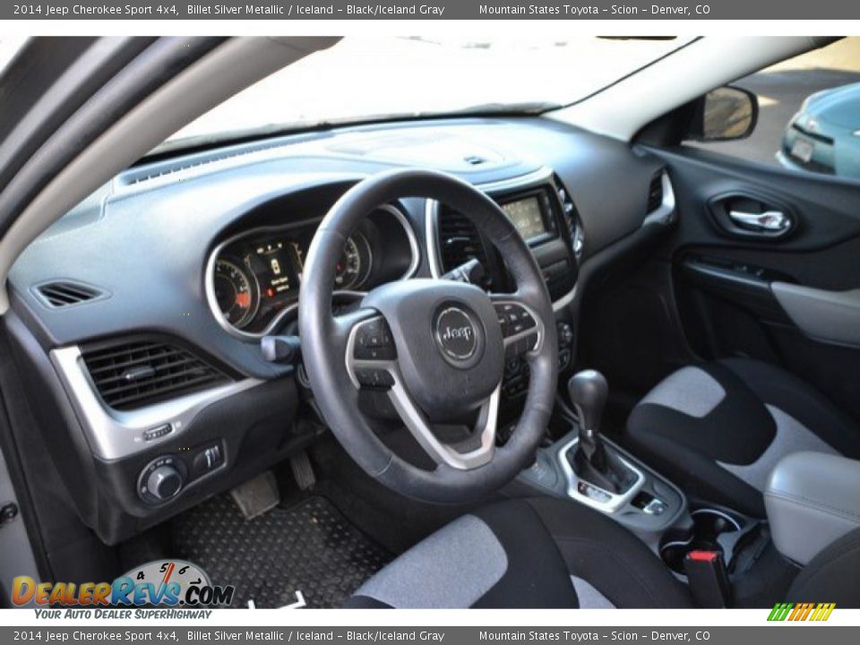 2014 Jeep Cherokee Sport 4x4 Billet Silver Metallic / Iceland - Black/Iceland Gray Photo #10