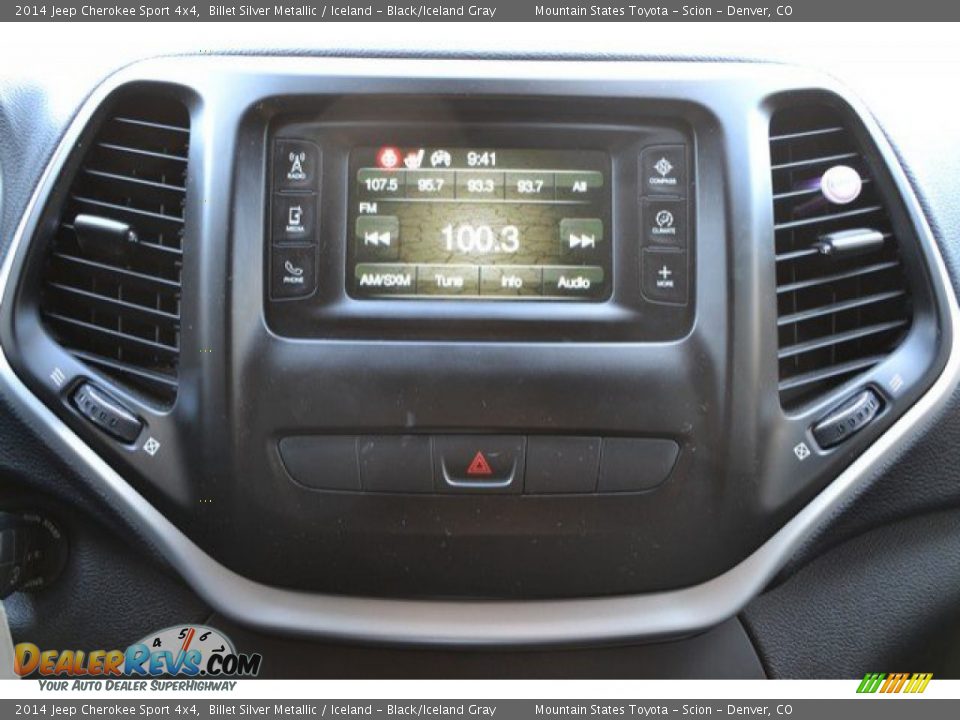 2014 Jeep Cherokee Sport 4x4 Billet Silver Metallic / Iceland - Black/Iceland Gray Photo #11