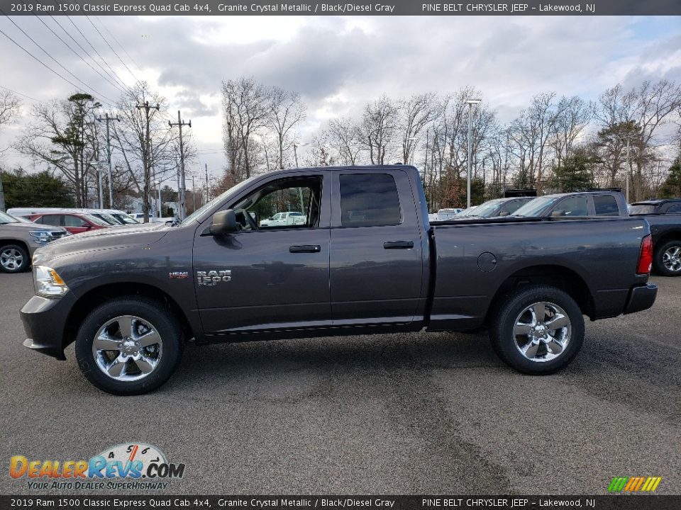 2019 Ram 1500 Classic Express Quad Cab 4x4 Granite Crystal Metallic / Black/Diesel Gray Photo #3