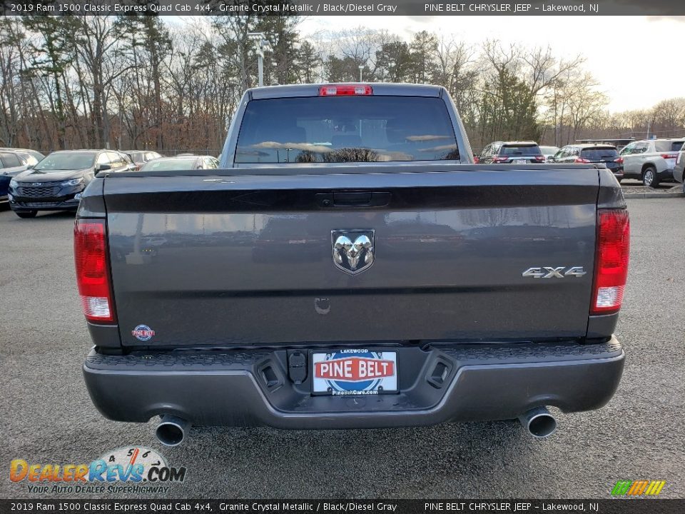 2019 Ram 1500 Classic Express Quad Cab 4x4 Granite Crystal Metallic / Black/Diesel Gray Photo #5