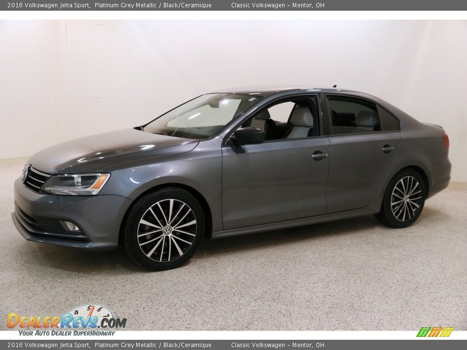 2016 Volkswagen Jetta Sport Platinum Grey Metallic / Black/Ceramique Photo #3