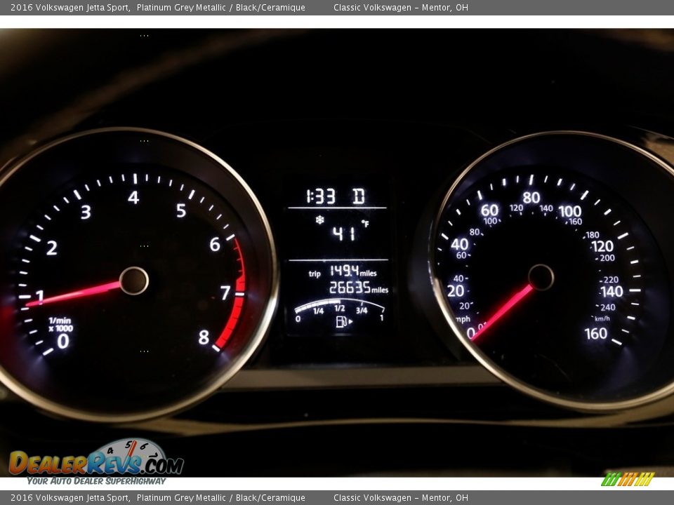 2016 Volkswagen Jetta Sport Gauges Photo #8