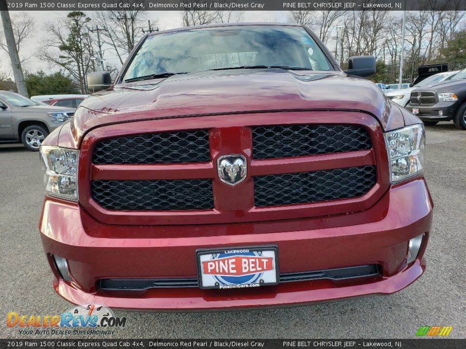 2019 Ram 1500 Classic Express Quad Cab 4x4 Delmonico Red Pearl / Black/Diesel Gray Photo #2