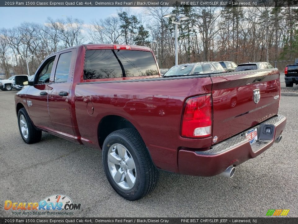 2019 Ram 1500 Classic Express Quad Cab 4x4 Delmonico Red Pearl / Black/Diesel Gray Photo #4