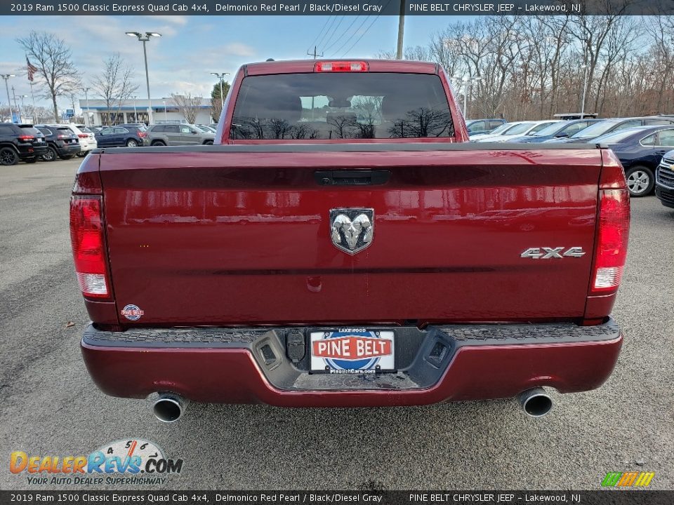 2019 Ram 1500 Classic Express Quad Cab 4x4 Delmonico Red Pearl / Black/Diesel Gray Photo #5
