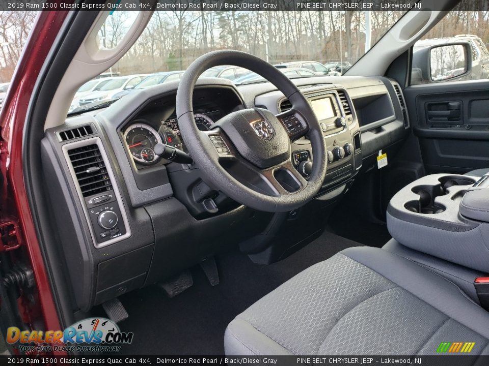 2019 Ram 1500 Classic Express Quad Cab 4x4 Delmonico Red Pearl / Black/Diesel Gray Photo #7