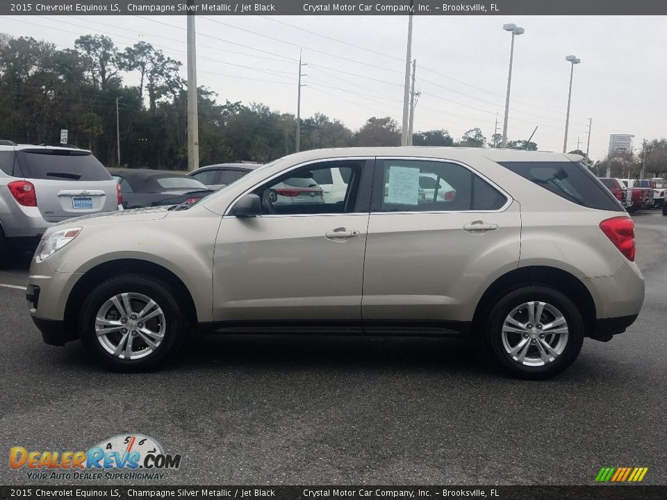 2015 Chevrolet Equinox LS Champagne Silver Metallic / Jet Black Photo #2