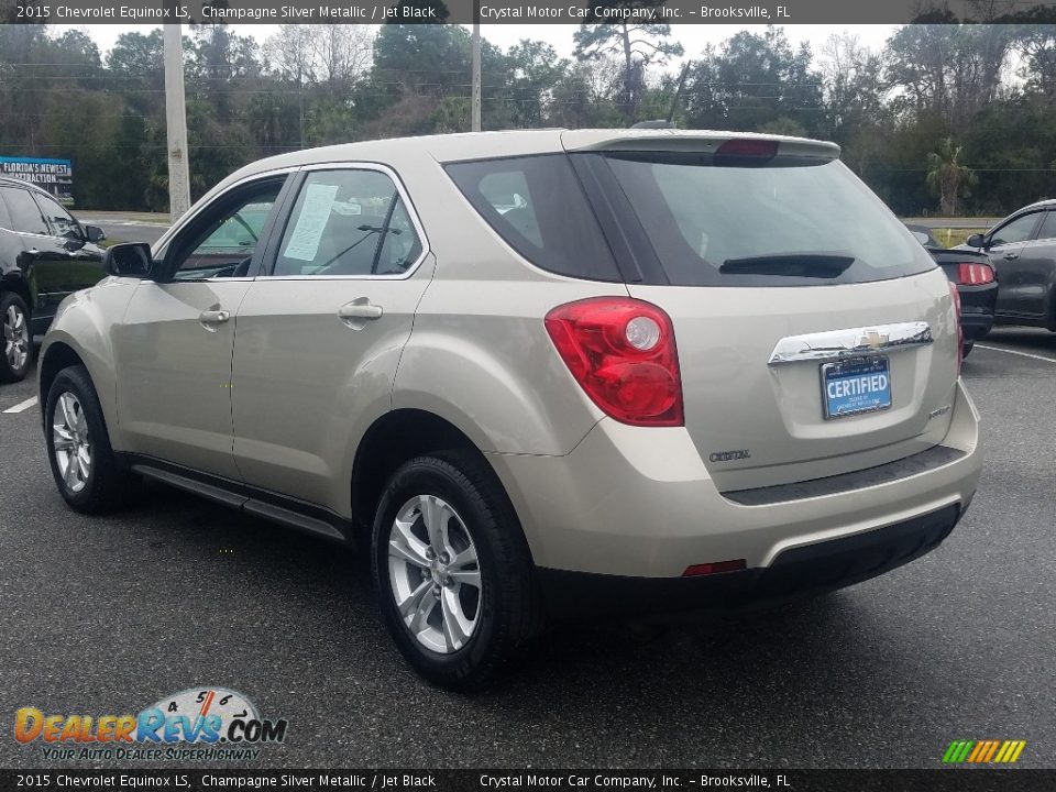 2015 Chevrolet Equinox LS Champagne Silver Metallic / Jet Black Photo #3