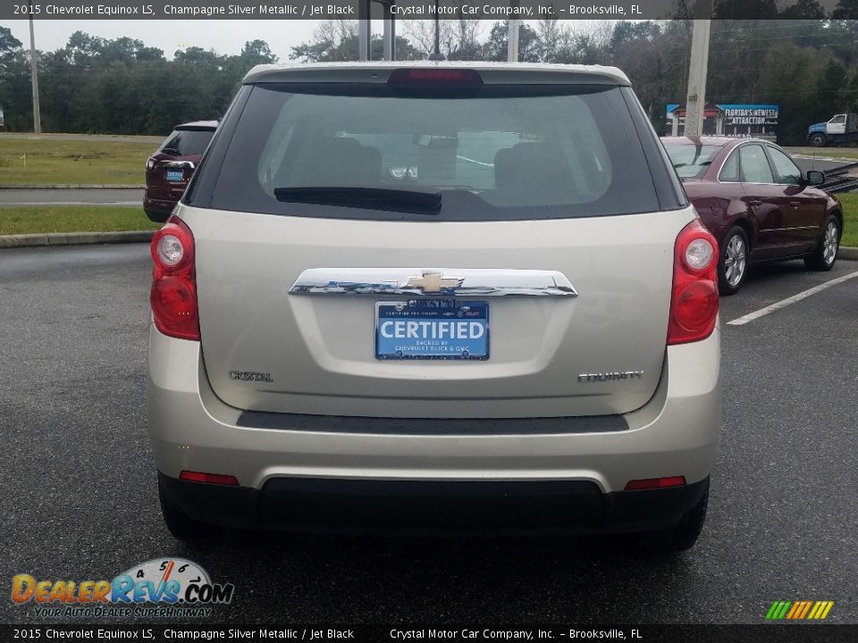2015 Chevrolet Equinox LS Champagne Silver Metallic / Jet Black Photo #4