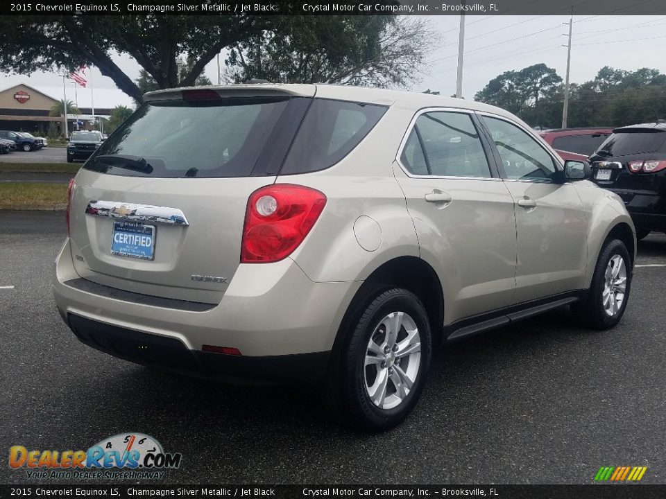 2015 Chevrolet Equinox LS Champagne Silver Metallic / Jet Black Photo #5