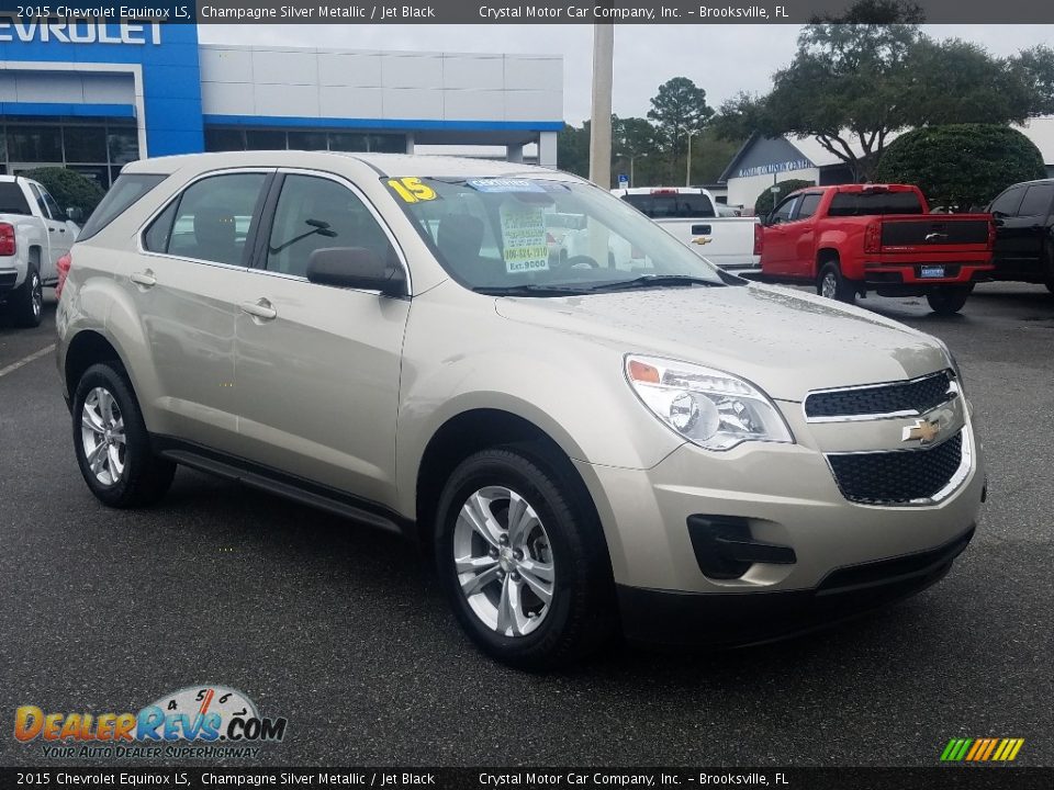 2015 Chevrolet Equinox LS Champagne Silver Metallic / Jet Black Photo #7