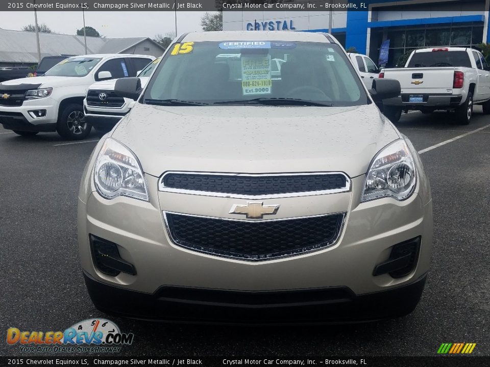 2015 Chevrolet Equinox LS Champagne Silver Metallic / Jet Black Photo #8