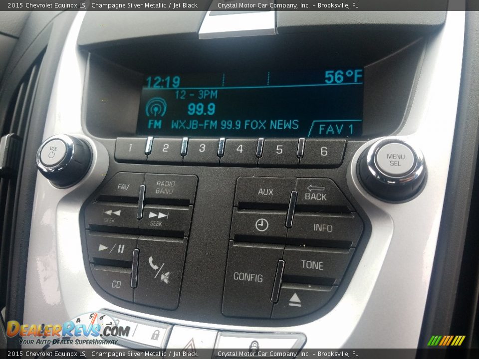 2015 Chevrolet Equinox LS Champagne Silver Metallic / Jet Black Photo #15