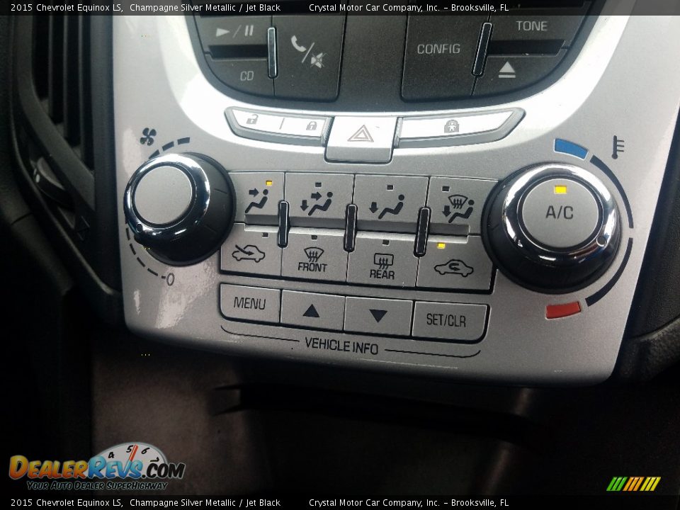 2015 Chevrolet Equinox LS Champagne Silver Metallic / Jet Black Photo #16