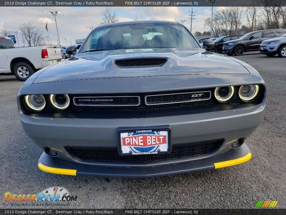 2019 Dodge Challenger GT Destroyer Gray / Ruby Red/Black Photo #2