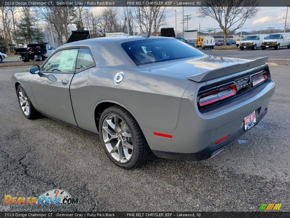 2019 Dodge Challenger GT Destroyer Gray / Ruby Red/Black Photo #4