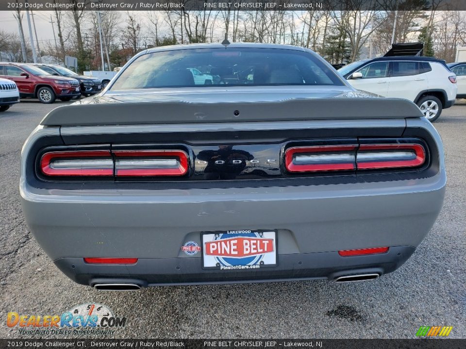 2019 Dodge Challenger GT Destroyer Gray / Ruby Red/Black Photo #5