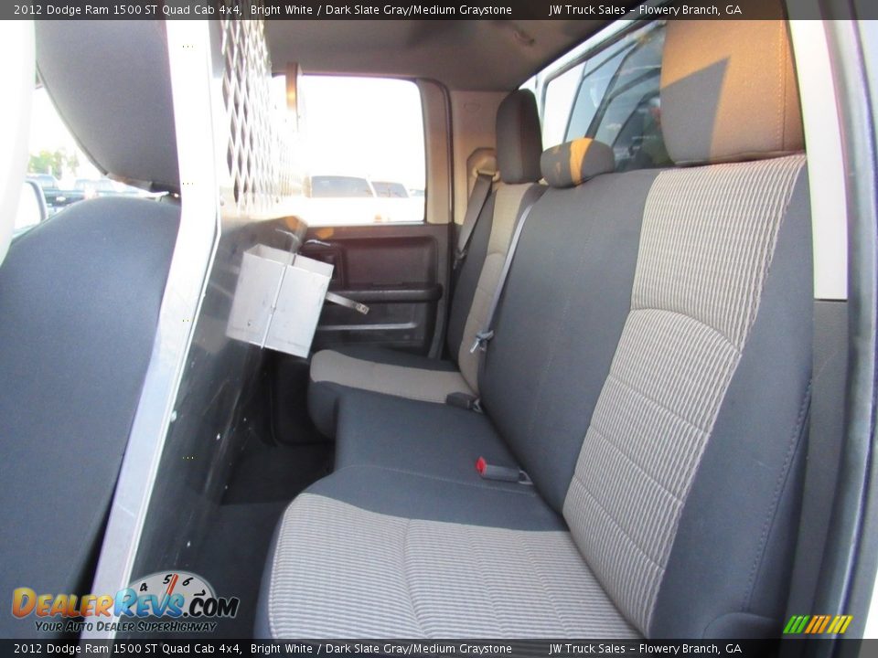 2012 Dodge Ram 1500 ST Quad Cab 4x4 Bright White / Dark Slate Gray/Medium Graystone Photo #33