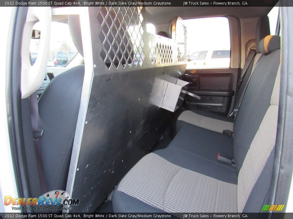 2012 Dodge Ram 1500 ST Quad Cab 4x4 Bright White / Dark Slate Gray/Medium Graystone Photo #34