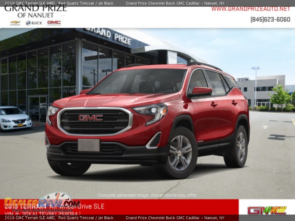 2019 GMC Terrain SLE AWD Red Quartz Tintcoat / Jet Black Photo #1