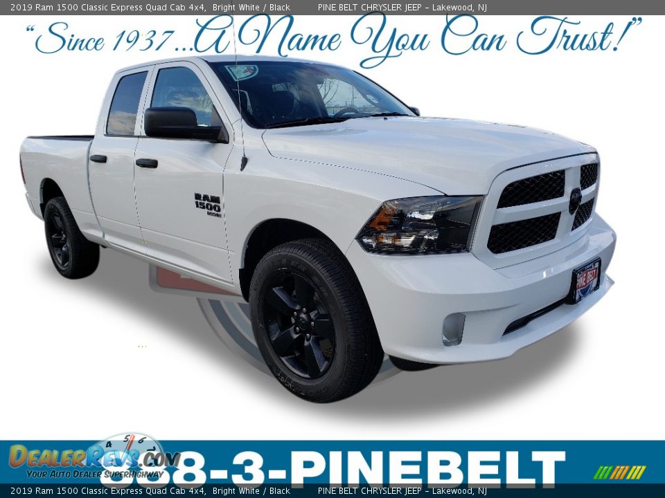 2019 Ram 1500 Classic Express Quad Cab 4x4 Bright White / Black Photo #1