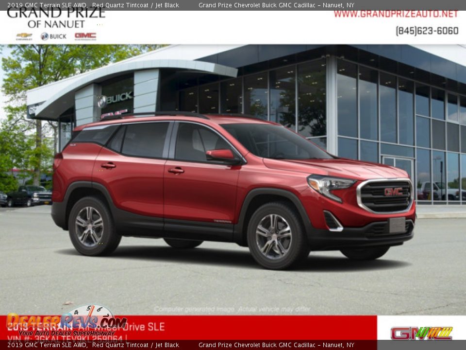 2019 GMC Terrain SLE AWD Red Quartz Tintcoat / Jet Black Photo #4