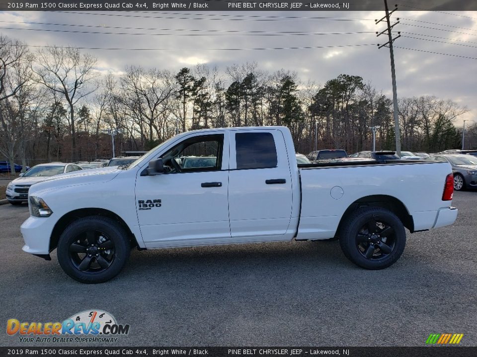 2019 Ram 1500 Classic Express Quad Cab 4x4 Bright White / Black Photo #3