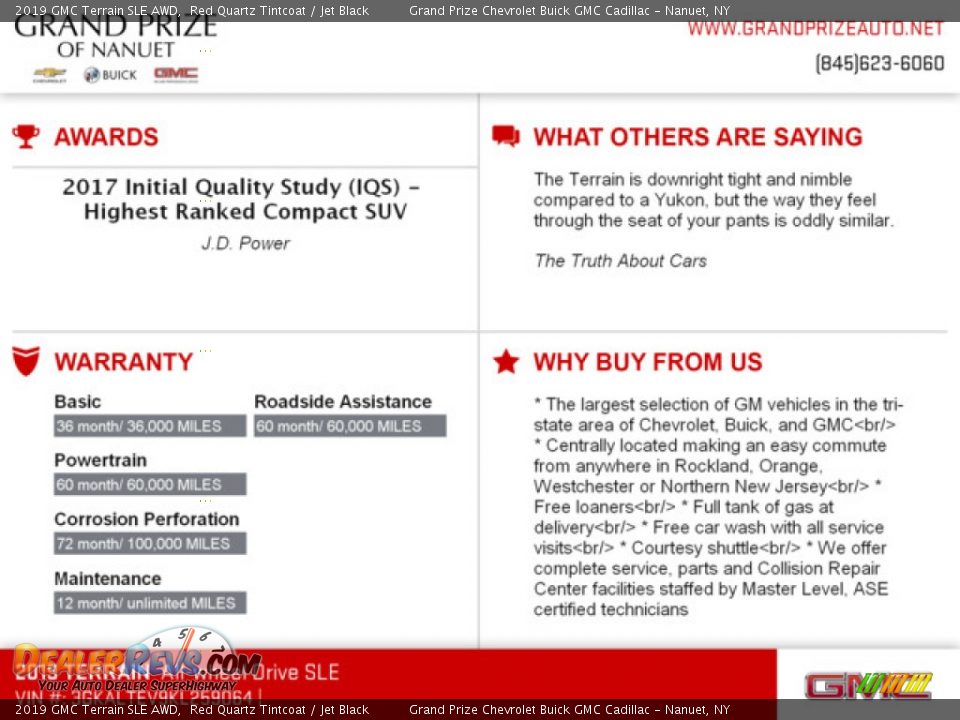 2019 GMC Terrain SLE AWD Red Quartz Tintcoat / Jet Black Photo #10