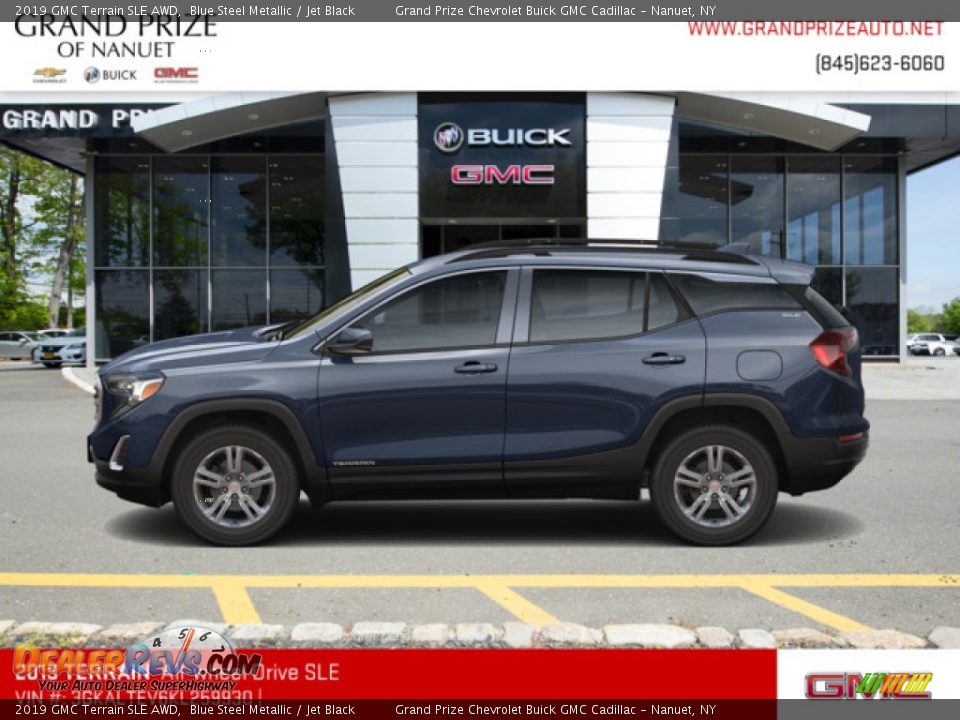 2019 GMC Terrain SLE AWD Blue Steel Metallic / Jet Black Photo #2