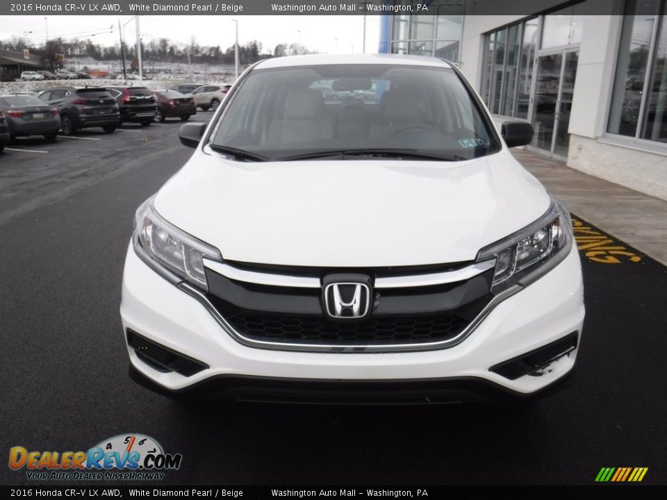 2016 Honda CR-V LX AWD White Diamond Pearl / Beige Photo #4