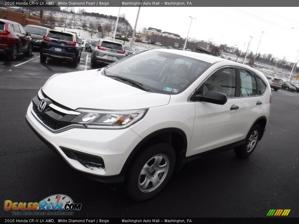 2016 Honda CR-V LX AWD White Diamond Pearl / Beige Photo #5