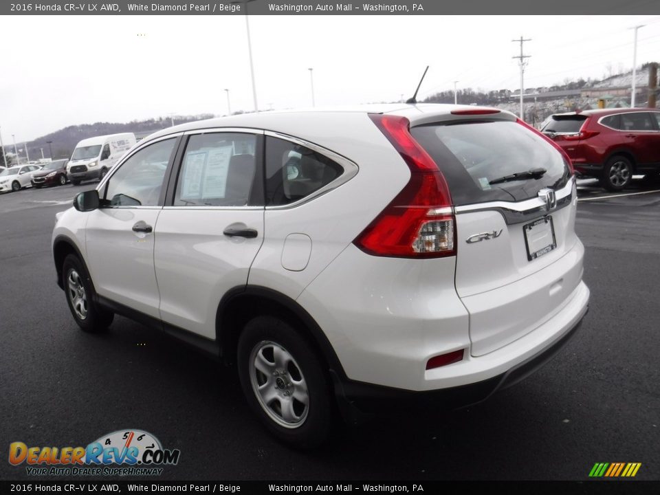 2016 Honda CR-V LX AWD White Diamond Pearl / Beige Photo #7