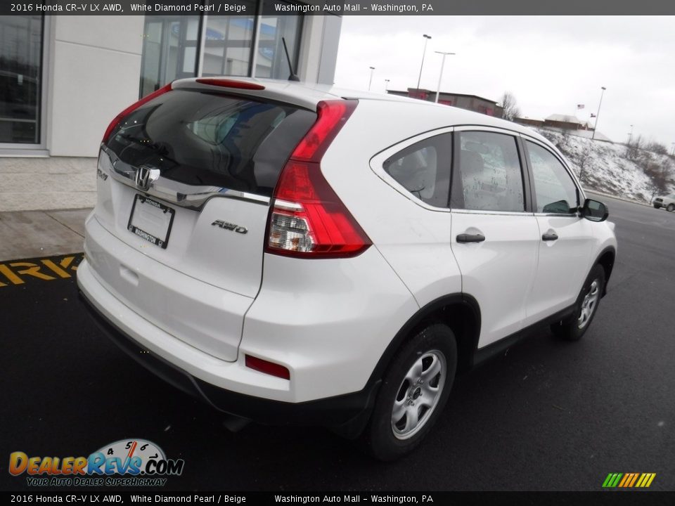 2016 Honda CR-V LX AWD White Diamond Pearl / Beige Photo #9