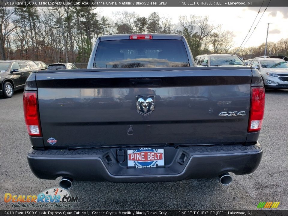 2019 Ram 1500 Classic Express Quad Cab 4x4 Granite Crystal Metallic / Black/Diesel Gray Photo #5