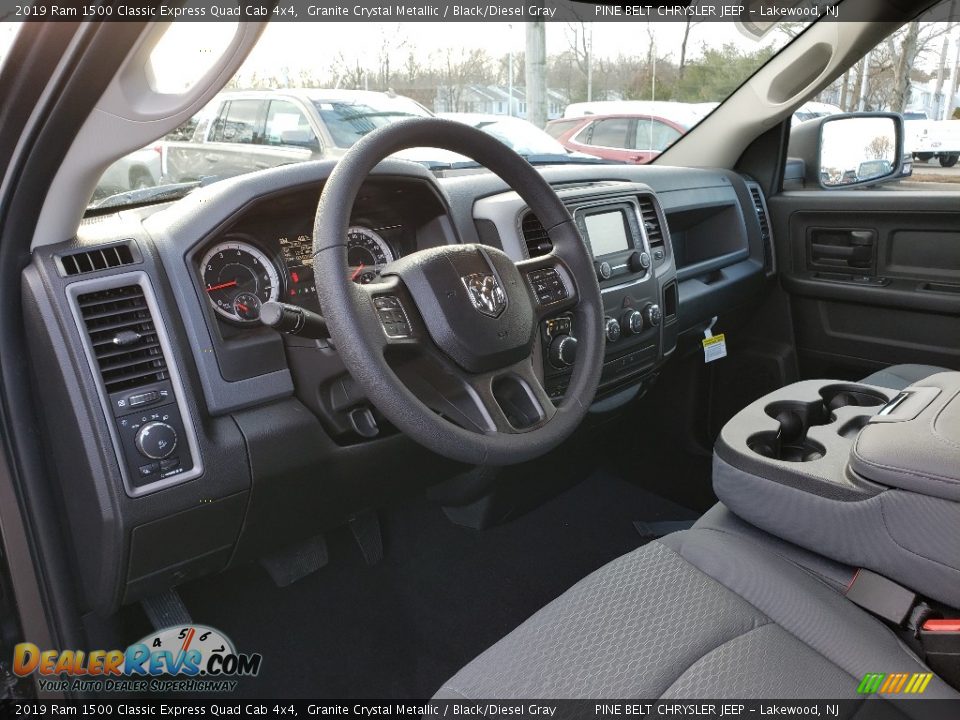 2019 Ram 1500 Classic Express Quad Cab 4x4 Granite Crystal Metallic / Black/Diesel Gray Photo #7
