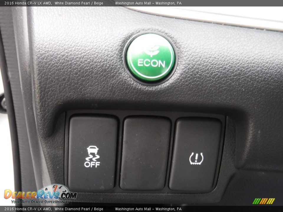 2016 Honda CR-V LX AWD White Diamond Pearl / Beige Photo #13