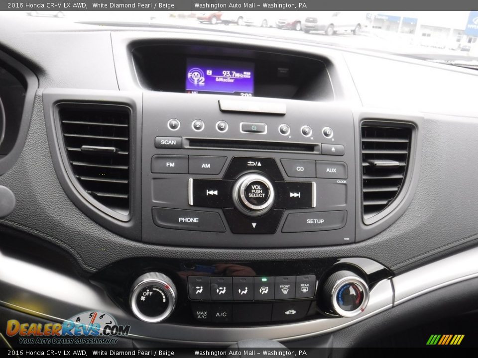2016 Honda CR-V LX AWD White Diamond Pearl / Beige Photo #17