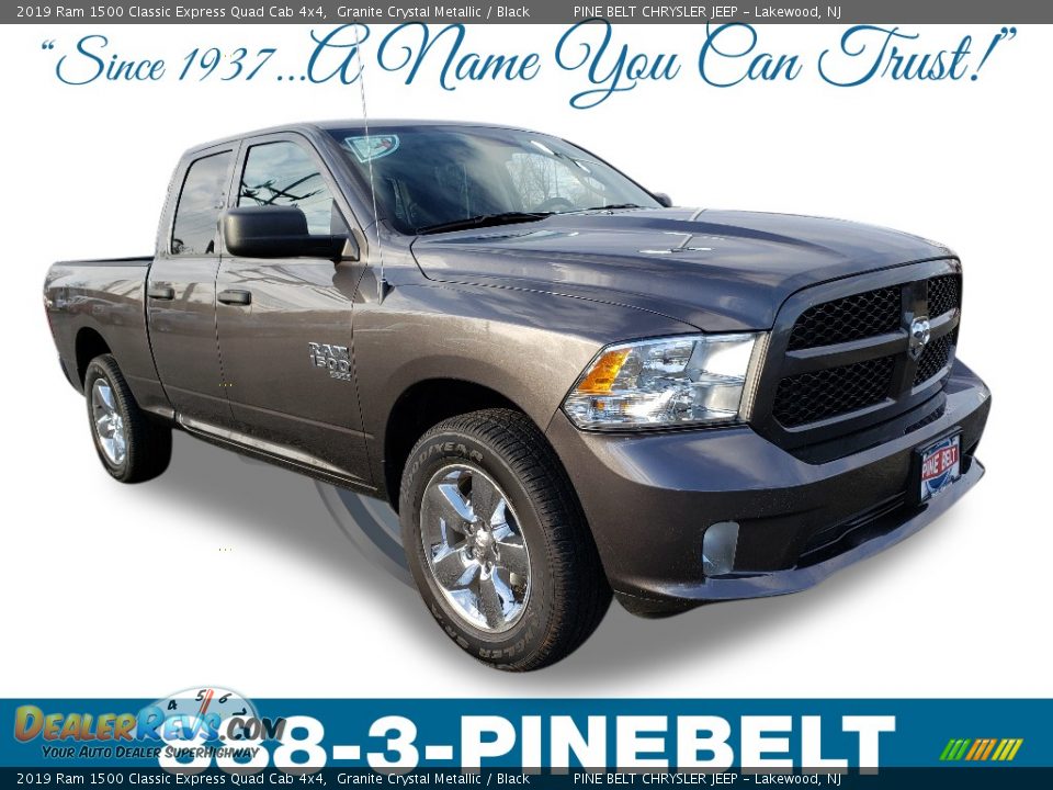 2019 Ram 1500 Classic Express Quad Cab 4x4 Granite Crystal Metallic / Black Photo #1