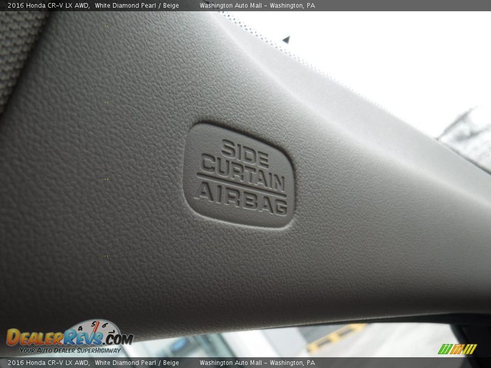 2016 Honda CR-V LX AWD White Diamond Pearl / Beige Photo #19