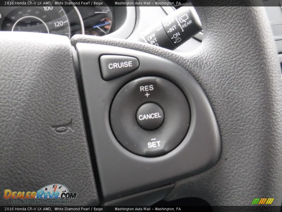 2016 Honda CR-V LX AWD White Diamond Pearl / Beige Photo #21