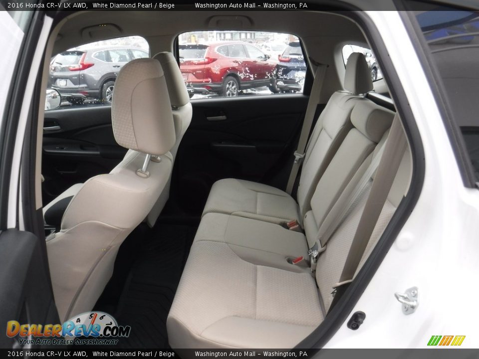 2016 Honda CR-V LX AWD White Diamond Pearl / Beige Photo #22