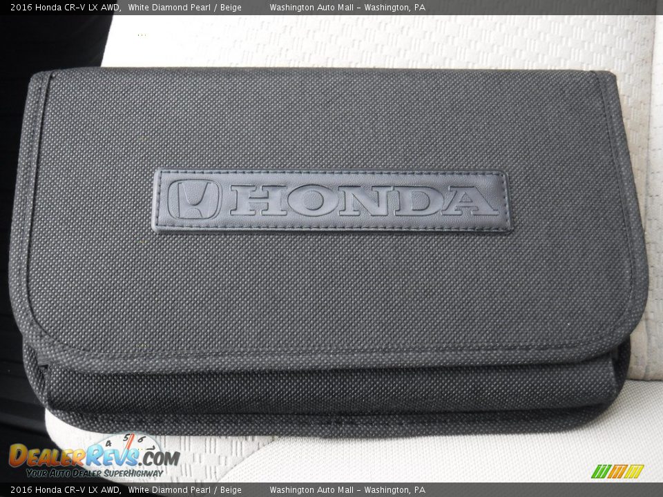 2016 Honda CR-V LX AWD White Diamond Pearl / Beige Photo #24