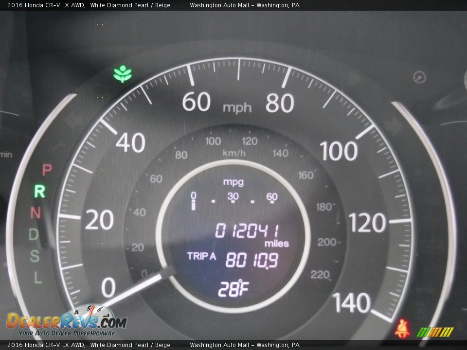 2016 Honda CR-V LX AWD White Diamond Pearl / Beige Photo #27