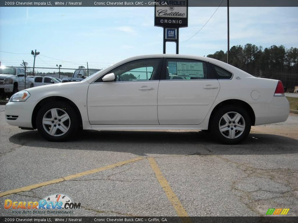 2009 Chevrolet Impala LS White / Neutral Photo #1