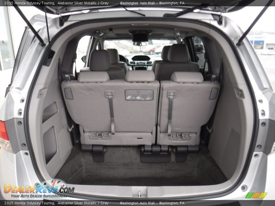 2015 Honda Odyssey Touring Alabaster Silver Metallic / Gray Photo #27