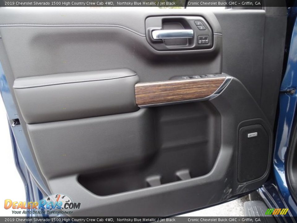 Door Panel of 2019 Chevrolet Silverado 1500 High Country Crew Cab 4WD Photo #7